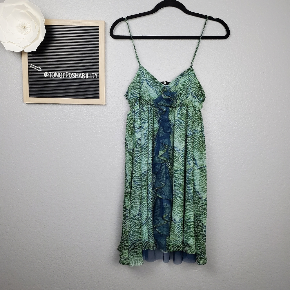 STEVEN MADDEN STRAPPED GREEN SUNDRESS